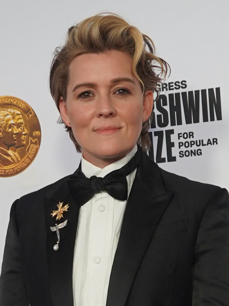 Close-up portrait of Brandi Carlile at the 2024 Gershwin Prize event