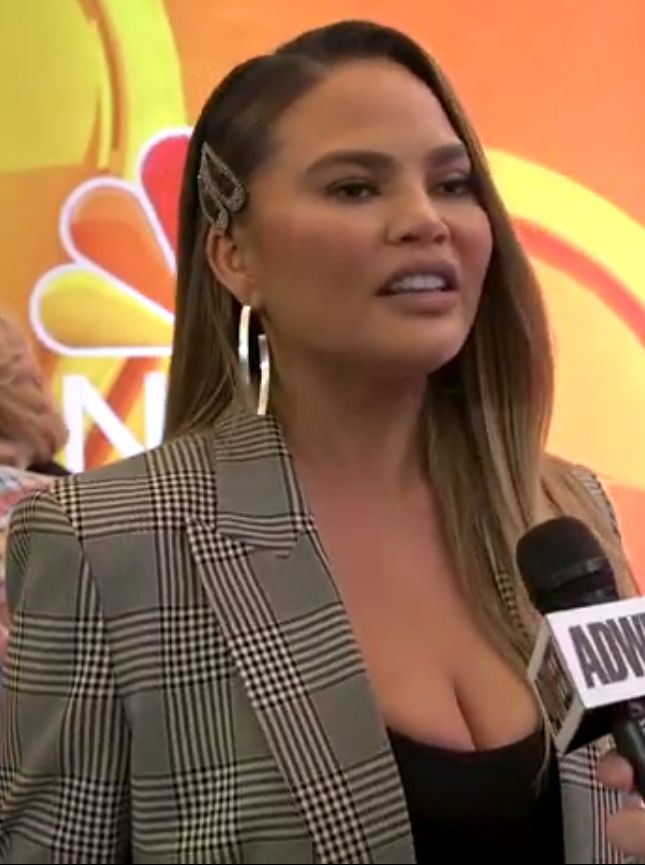 Chrissy Teigen in 2019 — one of the most candid celebrity plastic surgery transformations