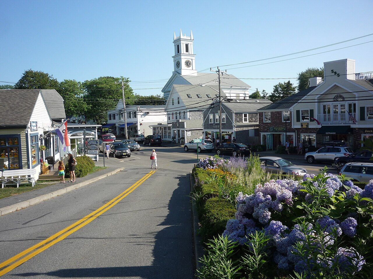 Downtown Chatham, Massachusetts, the Cape Cod town where influencer Clavicular allegedly assaulted a 17-year-old in May 2025