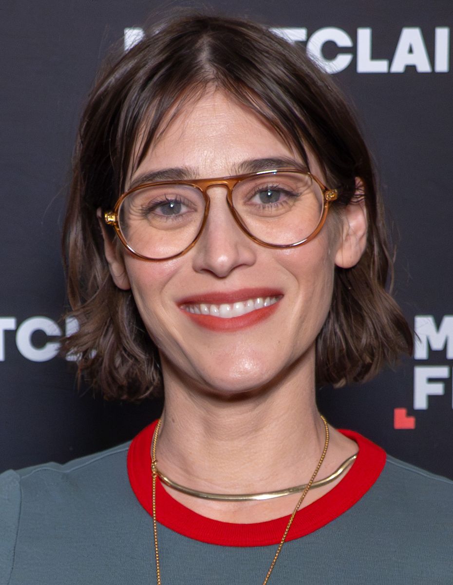 Lizzy Caplan at a red carpet event in Montclair in 2025