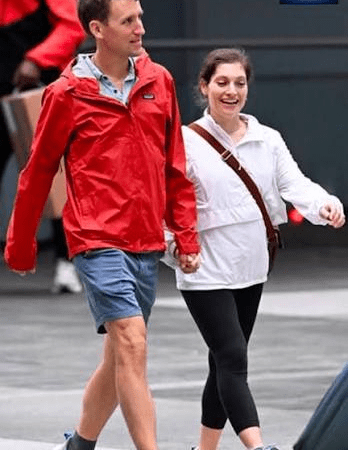 Patrick Clancy and Rachel Danis walking together