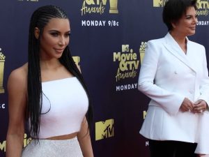 Kim Kardashian and Kris Jenner at the 2018 MTV Movie & TV Awards — the family behind reality TV's biggest paydays, in the how much do reality TV stars get paid breakdown