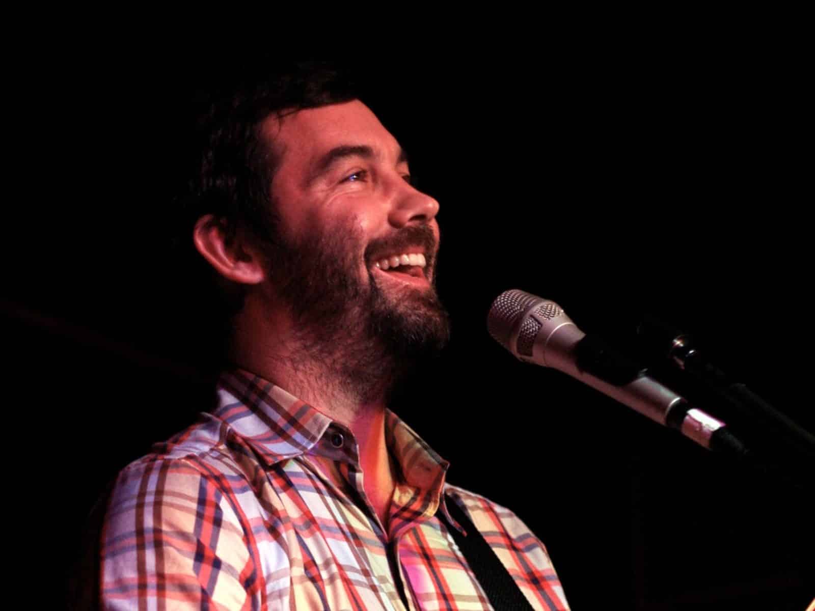 Duncan Sheik performing on stage