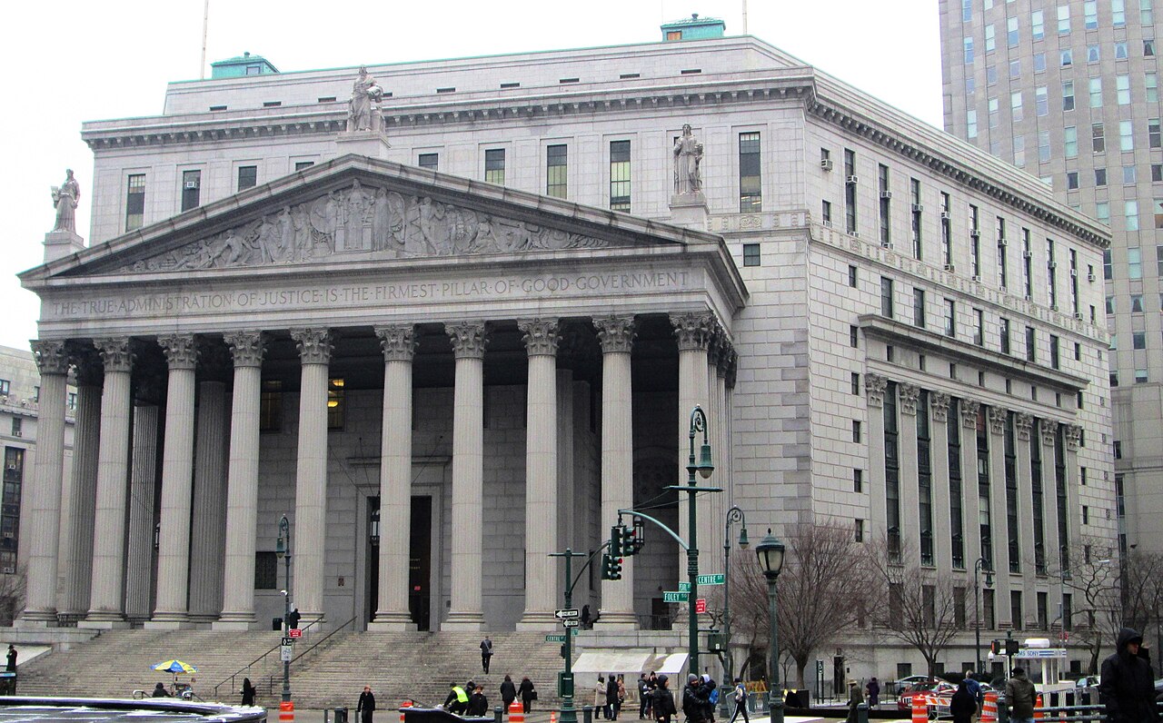 The New York State Supreme Courthouse at 60 Centre Street in Manhattan