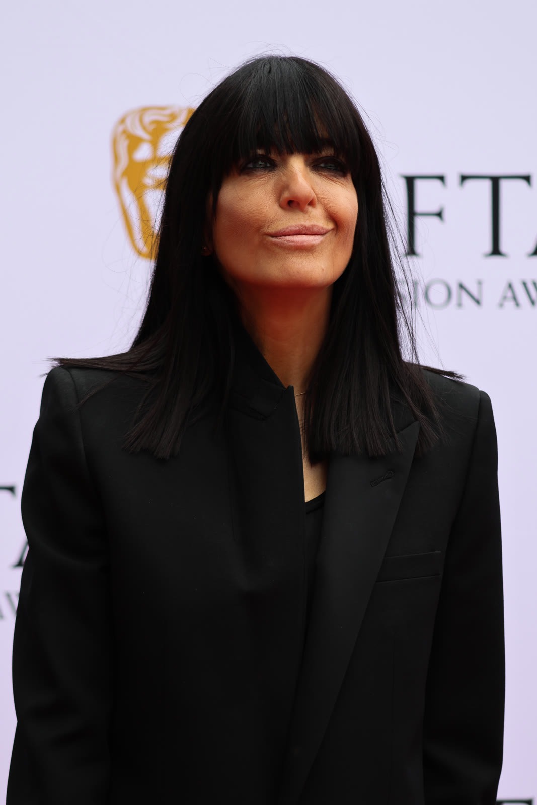 Claudia Winkleman on the red carpet at the 2026 BAFTA Television Awards