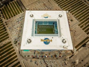 Hard Rock Stadium ahead of an NFL game