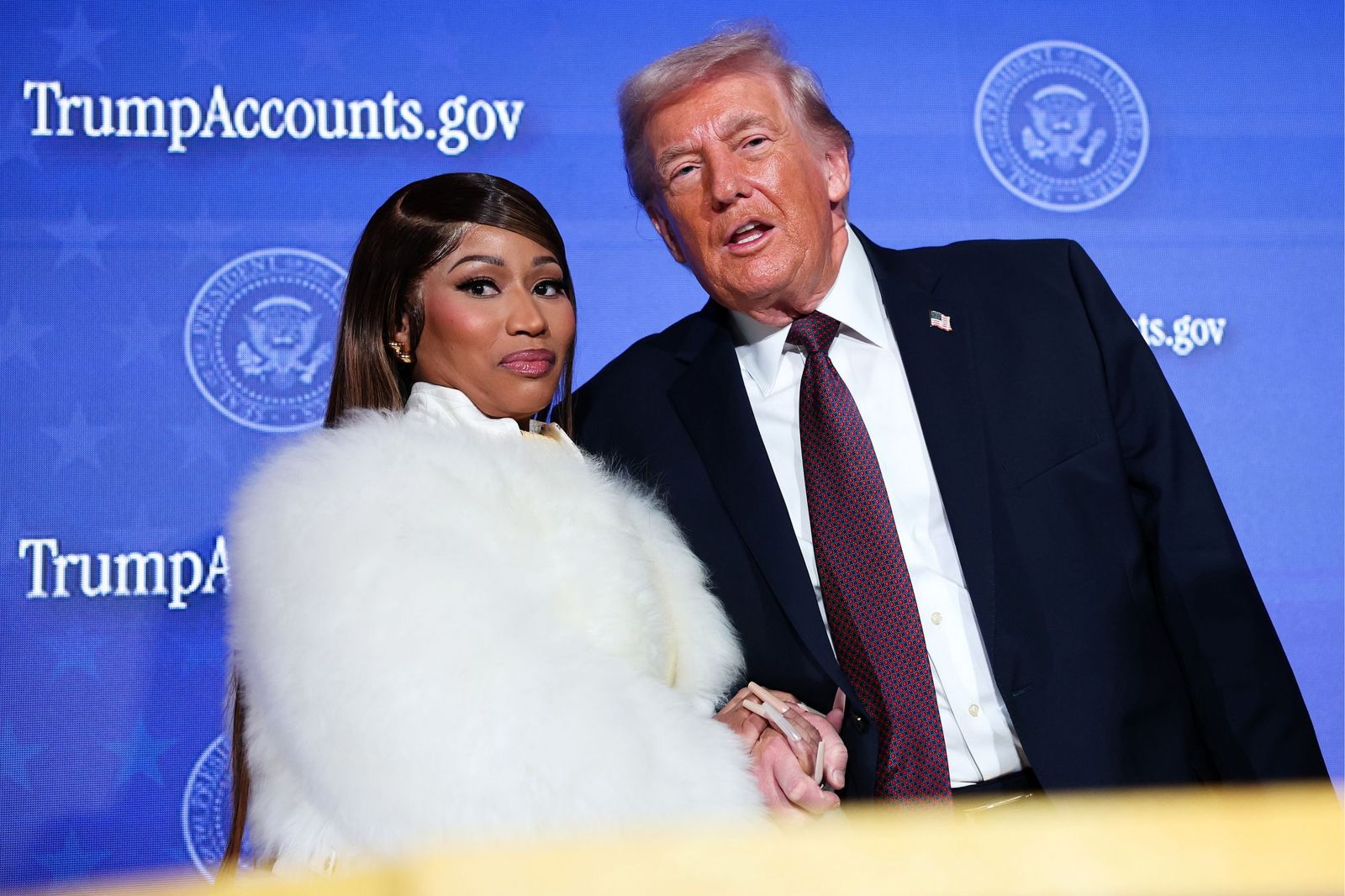 Nicki Minaj and President Donald Trump together