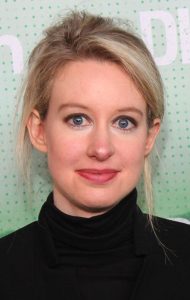 Elizabeth Holmes portrait backstage at TechCrunch Disrupt San Francisco 2014