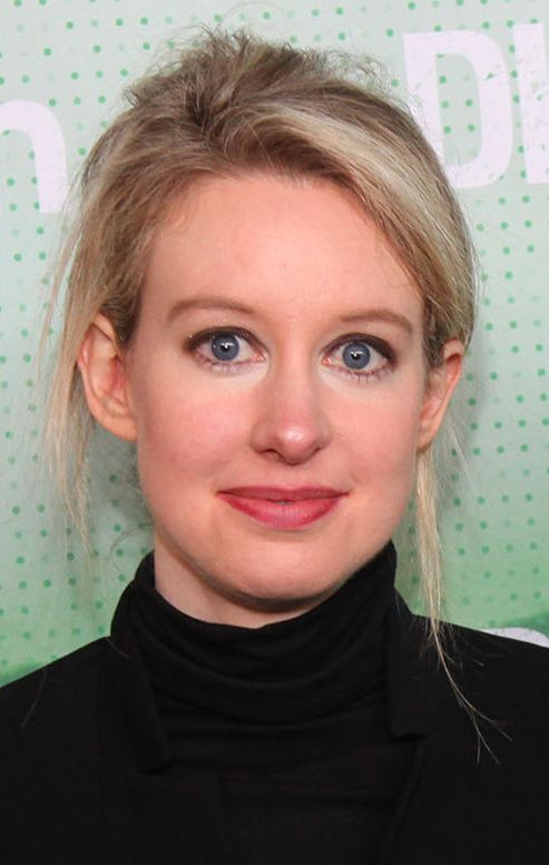 Elizabeth Holmes portrait backstage at TechCrunch Disrupt San Francisco 2014