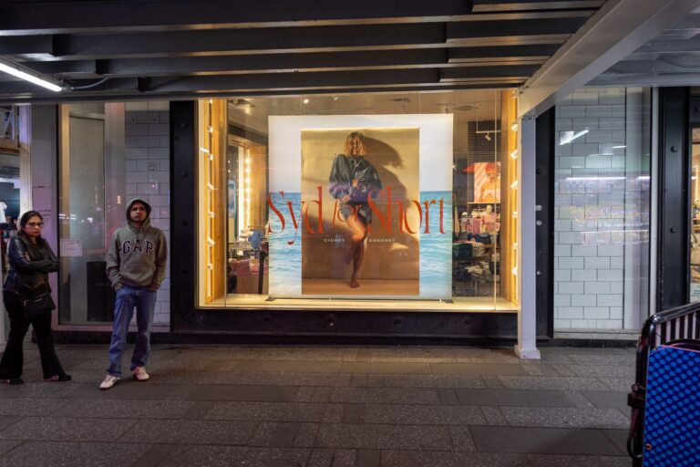 Sydney Sweeney sports ad backlash: American Eagle 'Syd for Short' ad display in Times Square