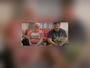 Brittany Combs smiling with husband Chris Combs