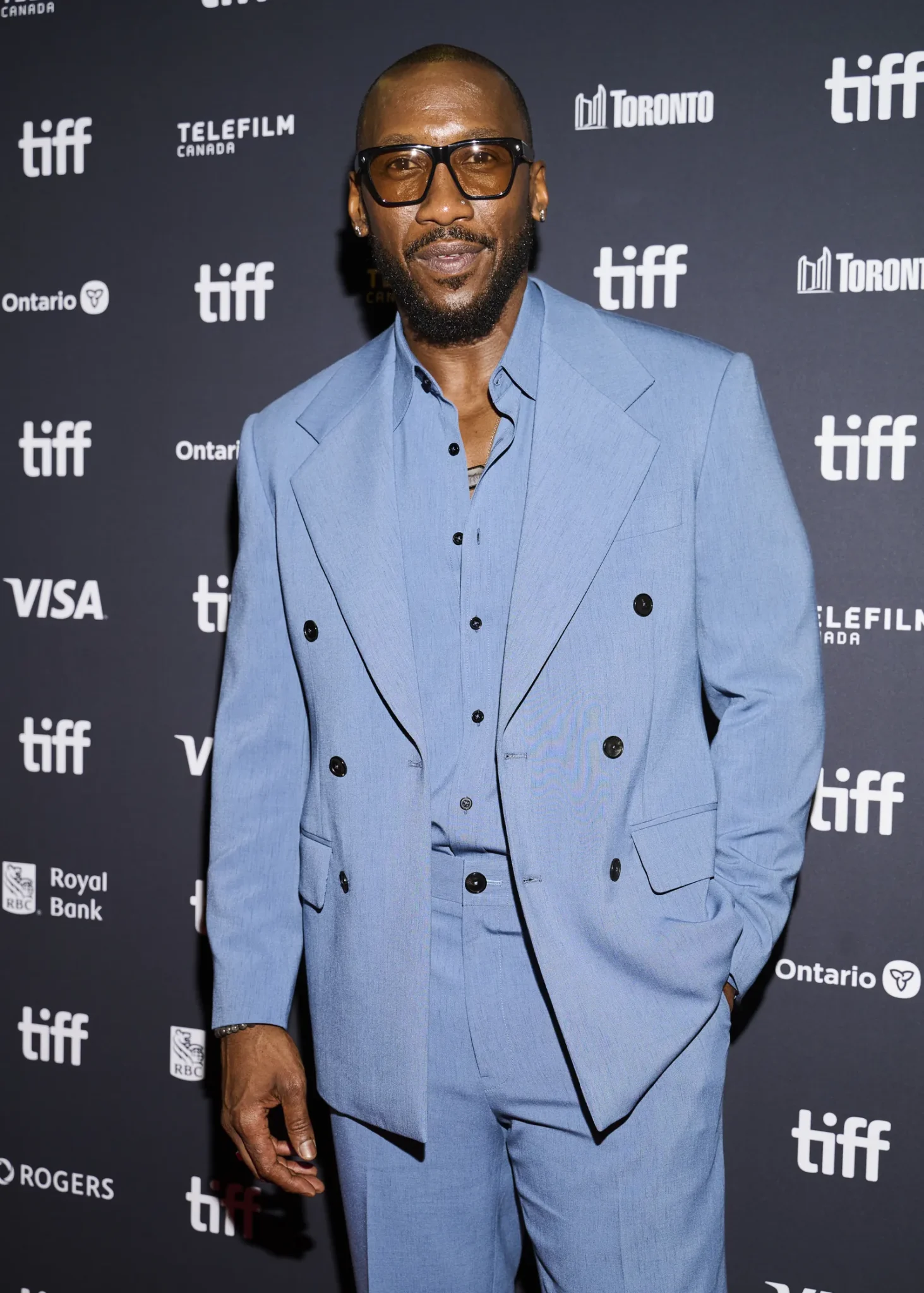 Mahershala Ali on the red carpet at the 2026 Toronto International Film Festival