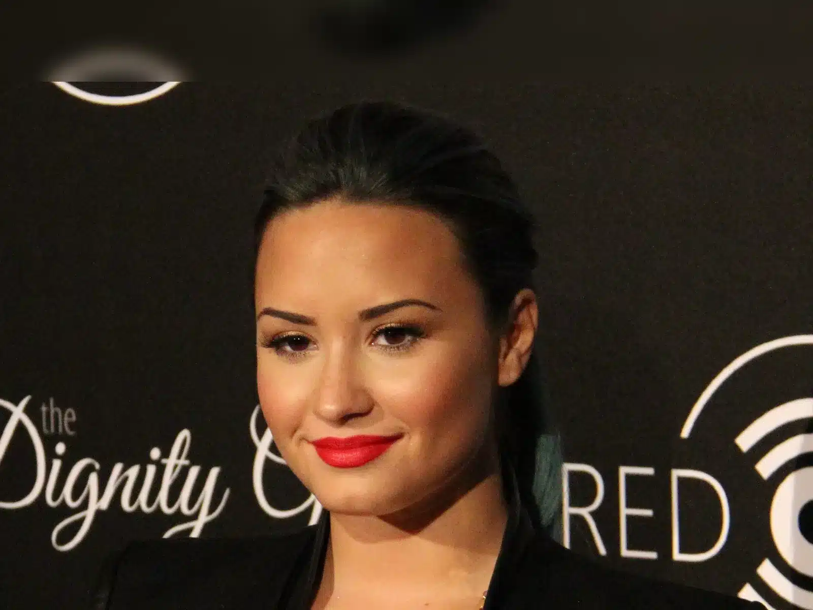 Demi Lovato performing on stage