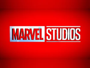 Marvel Studios logo on a red background — the studio behind the new Zodiac TV show coming to Disney+ in 2028