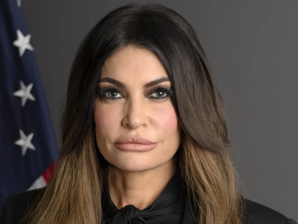 Kimberly Guilfoyle in her official portrait as U.S. Ambassador to Greece, at the center of the Bettina Anderson leaked-texts story