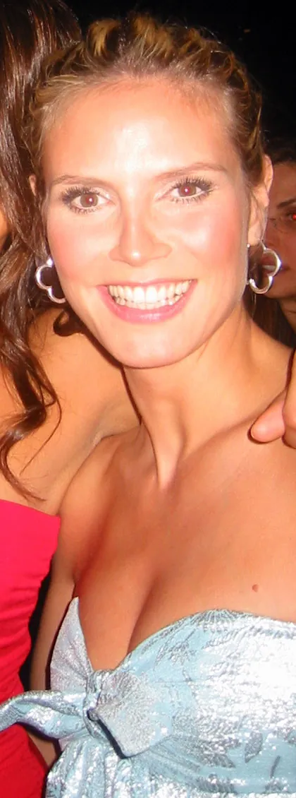 Heidi Klum at a Project Runway party in 2006, years before her Heidi Klum Halloween costumes became a pop-culture institution