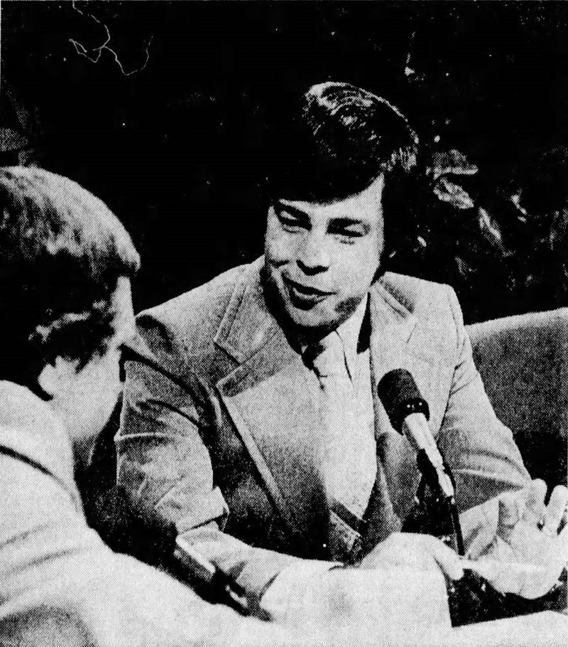 Jim Bakker talking with Bill Brafford during his televangelist years