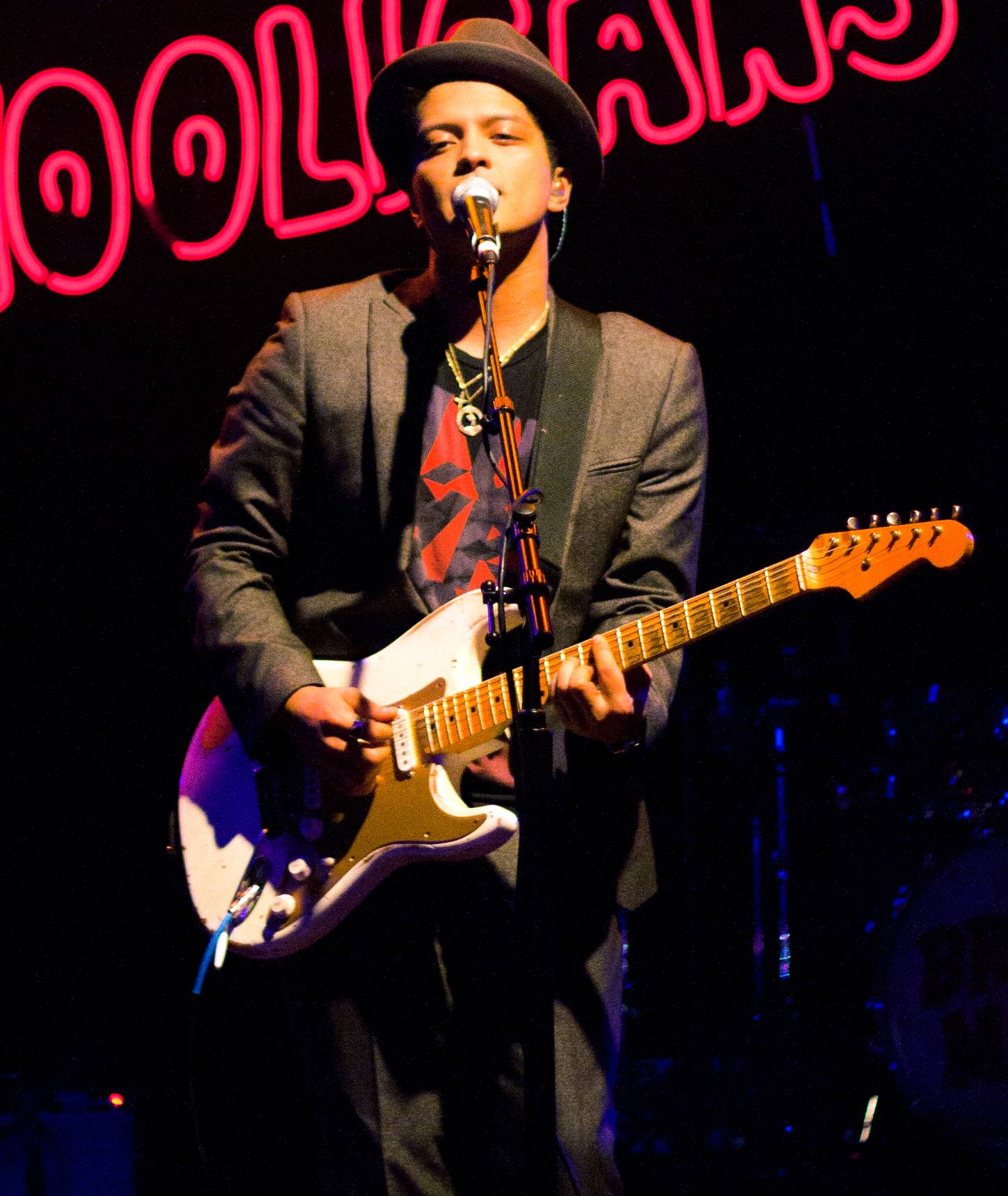 Bruno Mars in 2010, before solo fame, when he co-wrote hits like B.o.B's 'Nothin' on You' and CeeLo Green's 'F*** You'