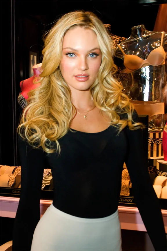 Candice Swanepoel at a Victoria's Secret store event in Chicago