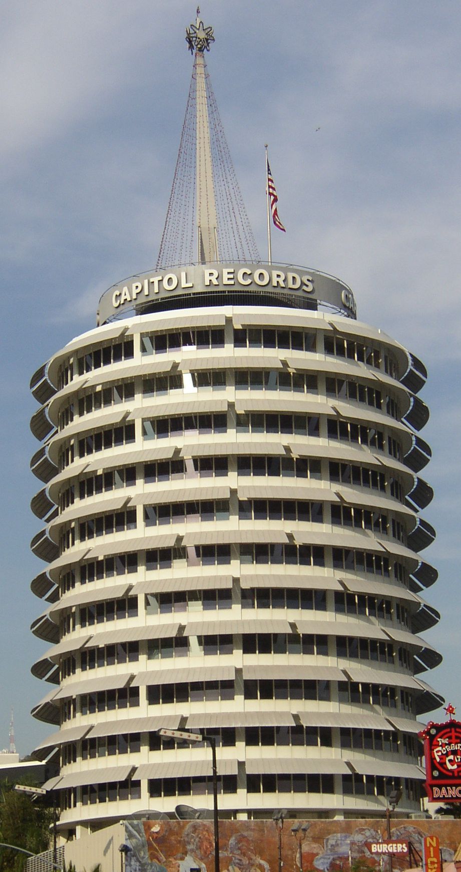 The Capitol Records tower in Hollywood