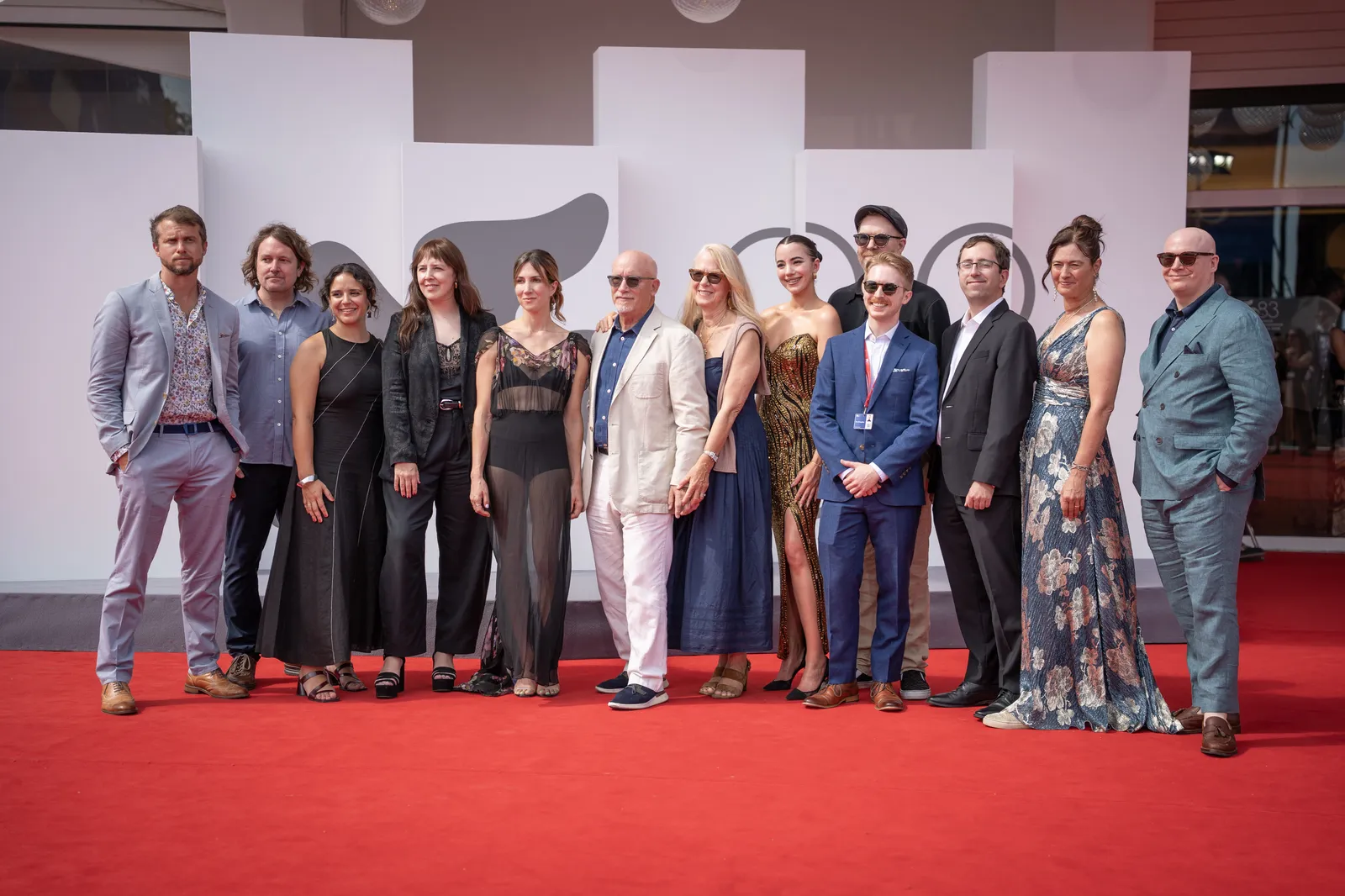 Cast and crew of the Musk documentary at the 2026 Venice Film Festival