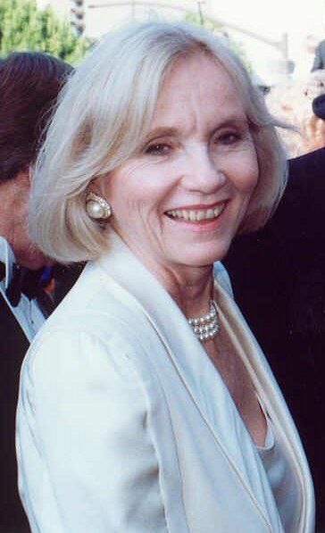 Eva Marie Saint smiling at the 1990 Emmy Awards