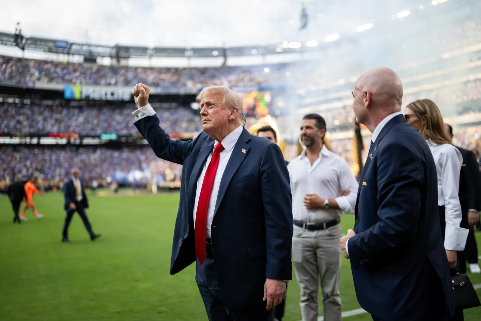 President Donald Trump and First Lady Melania Trump at the FIFA Club World Cup final in July 2025