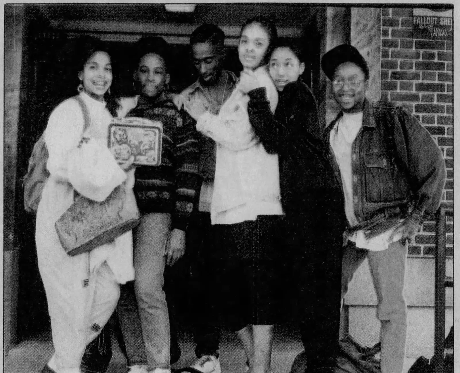 A young Tupac Shakur with friends at the Baltimore School for the Arts in 1988, before his rise to hip-hop stardom