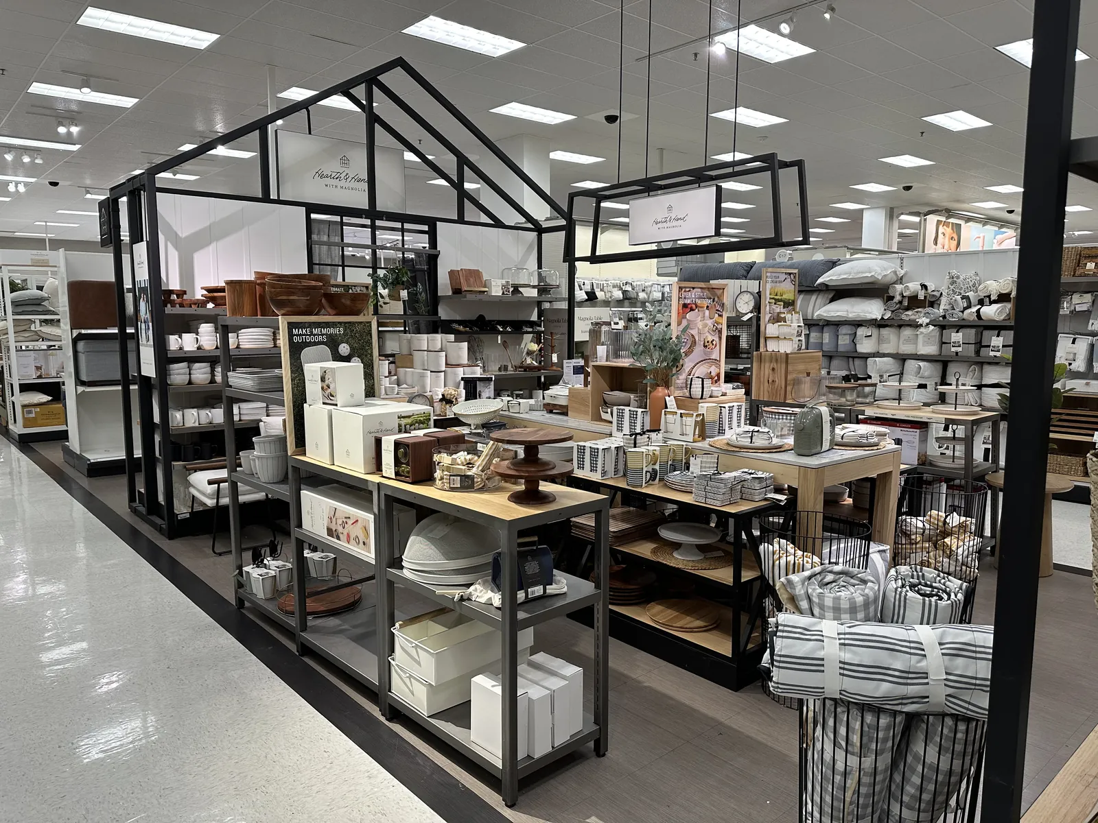 Hearth and Hand with Magnolia collection display at Target in Dadeland Station, Florida