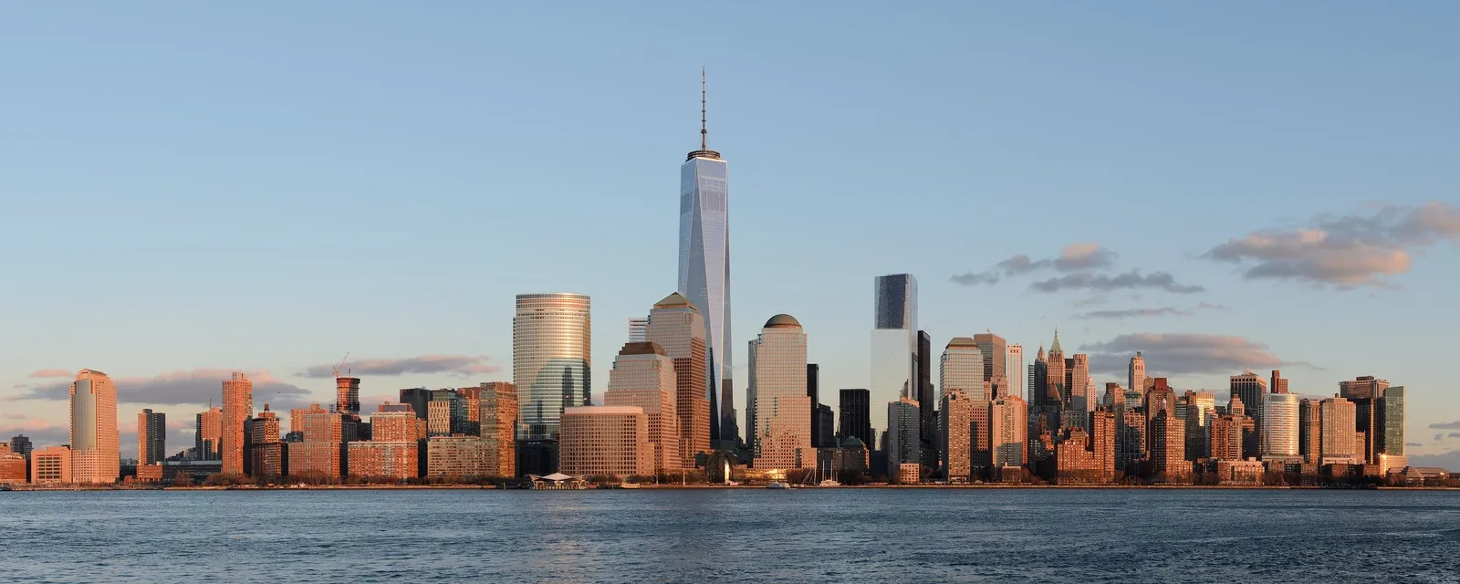 Lower Manhattan skyline seen from Jersey City, New York