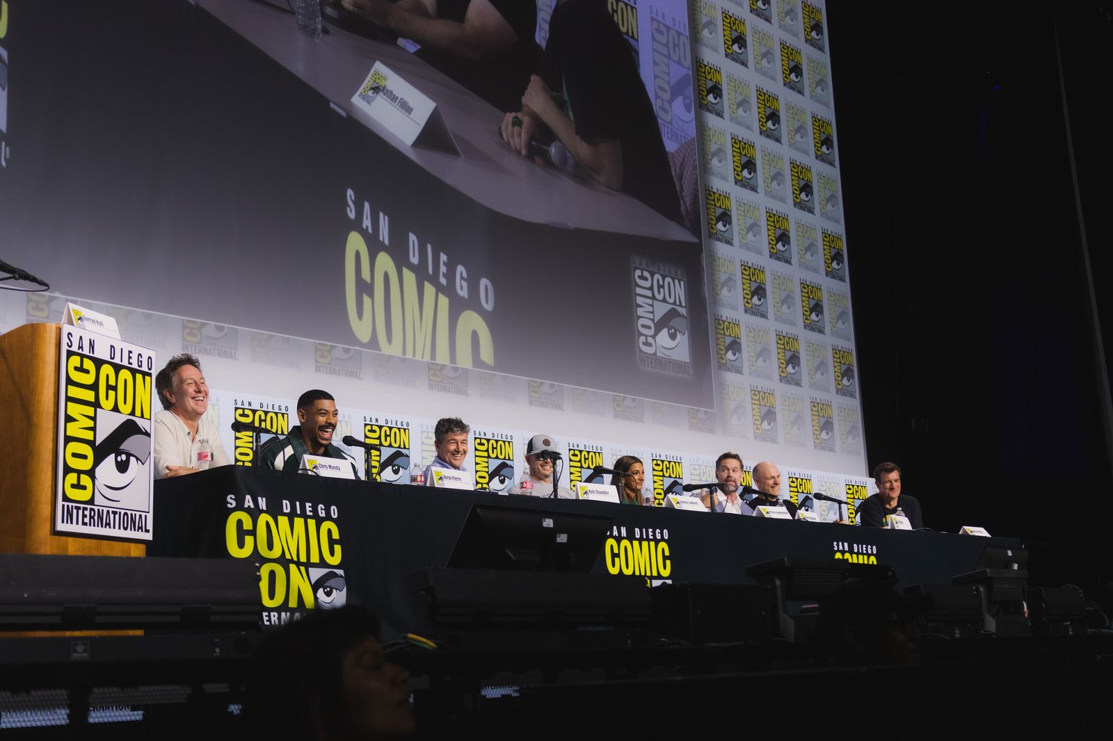 The Lanterns cast and creative team on stage at the San Diego Comic-Con 2026 panel