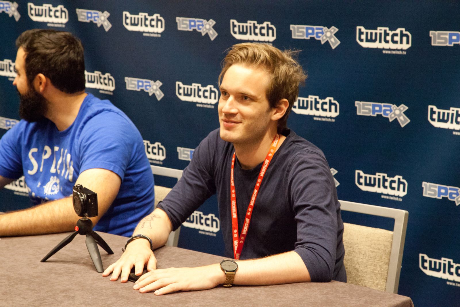 PewDiePie, once the richest YouTuber in the world, at PAX 2015