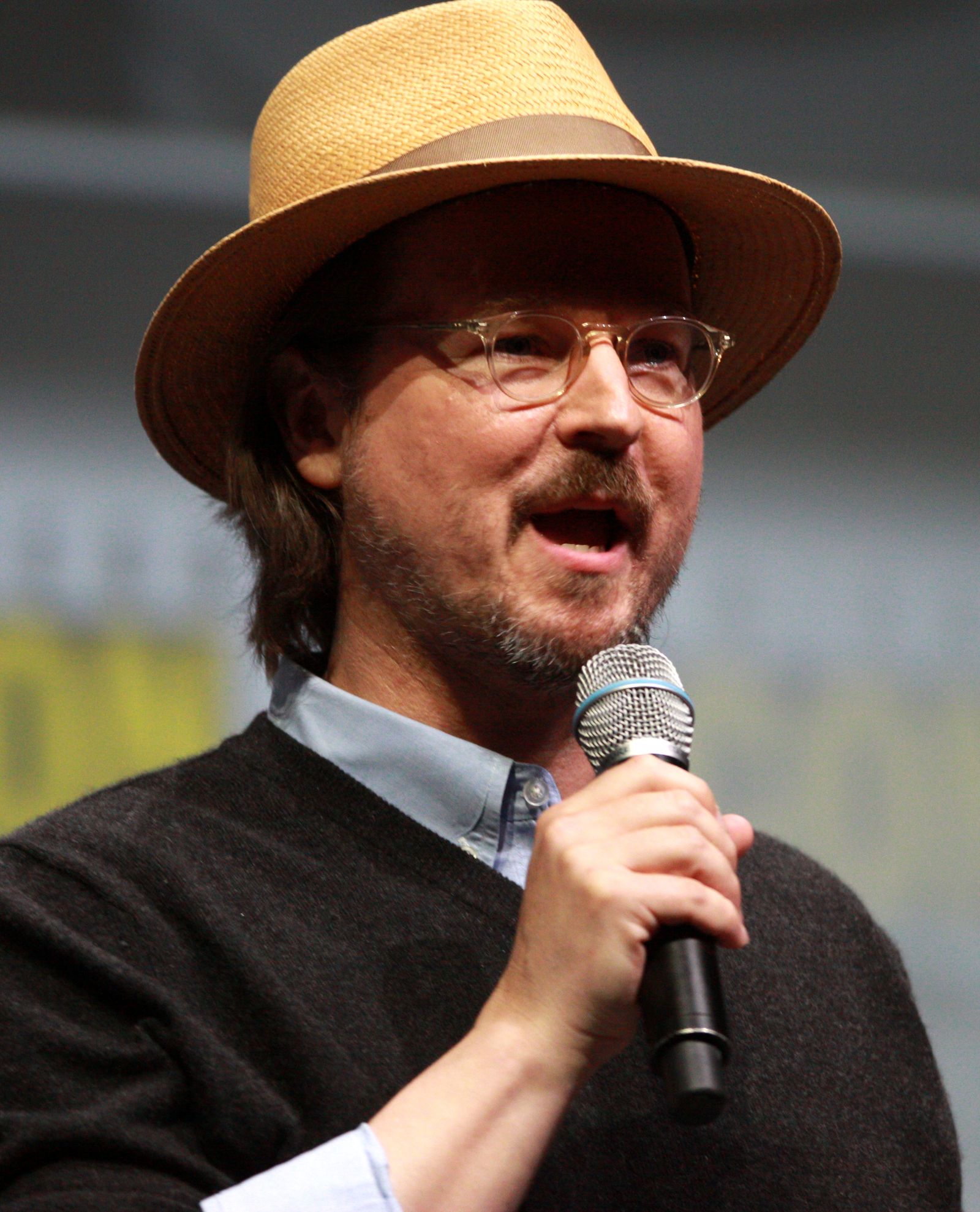 Close-up of director Matt Reeves at Comic-Con 2013