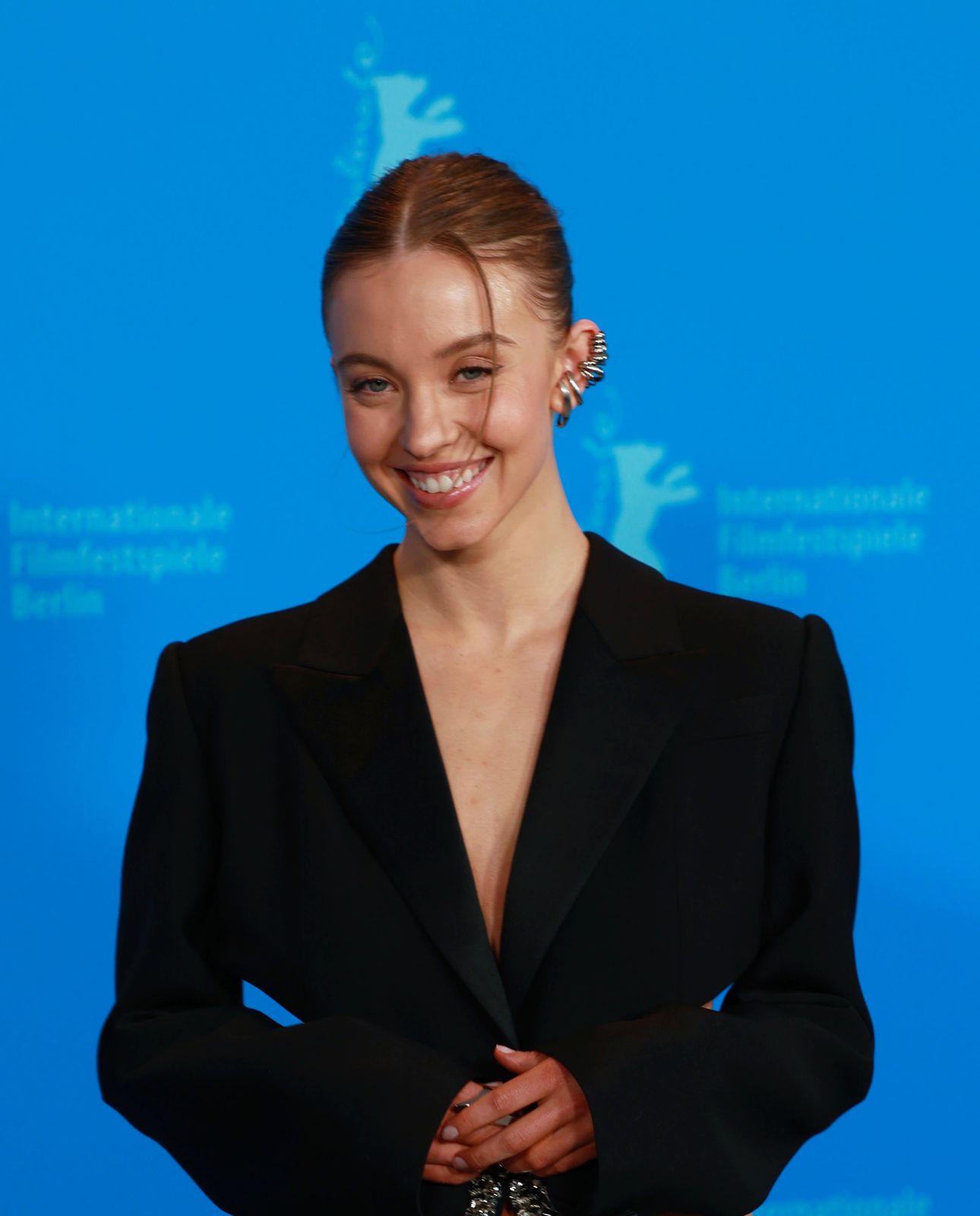 Sydney Sweeney smiling at the Berlinale 2023