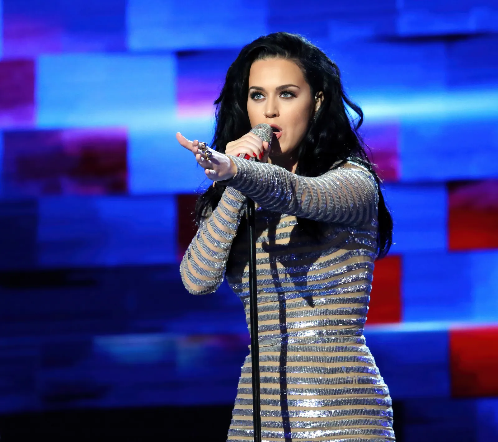 Katy Perry performing — her feud with Taylor Swift is among the celebrity feuds that defined pop culture