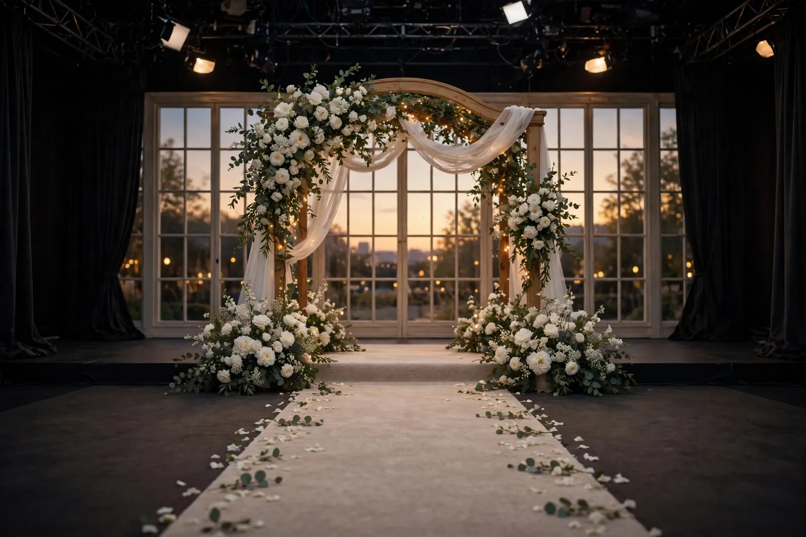 Wedding altar like the ones Love Is Blind couples marry at