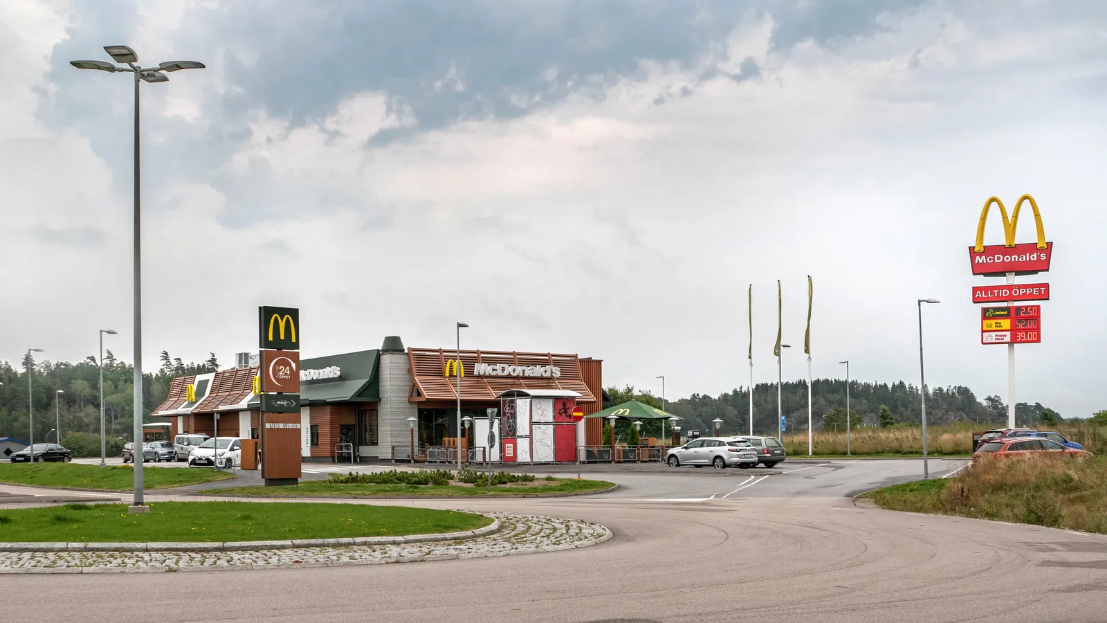 Exterior of a McDonald's restaurant with the Golden Arches sign