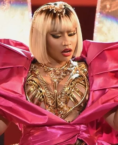 Nicki Minaj at the 2018 VMAs — her ongoing feud with Cardi B is one of the celebrity feuds that defined pop culture