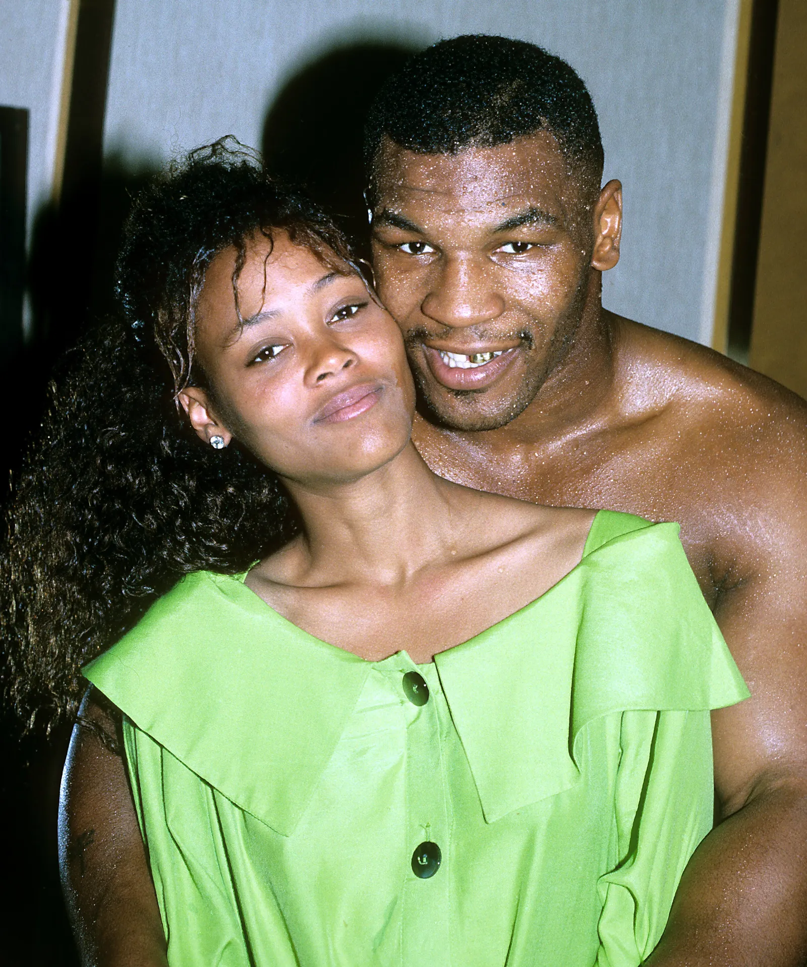 Mike Tyson with Robin Givens in June 1988