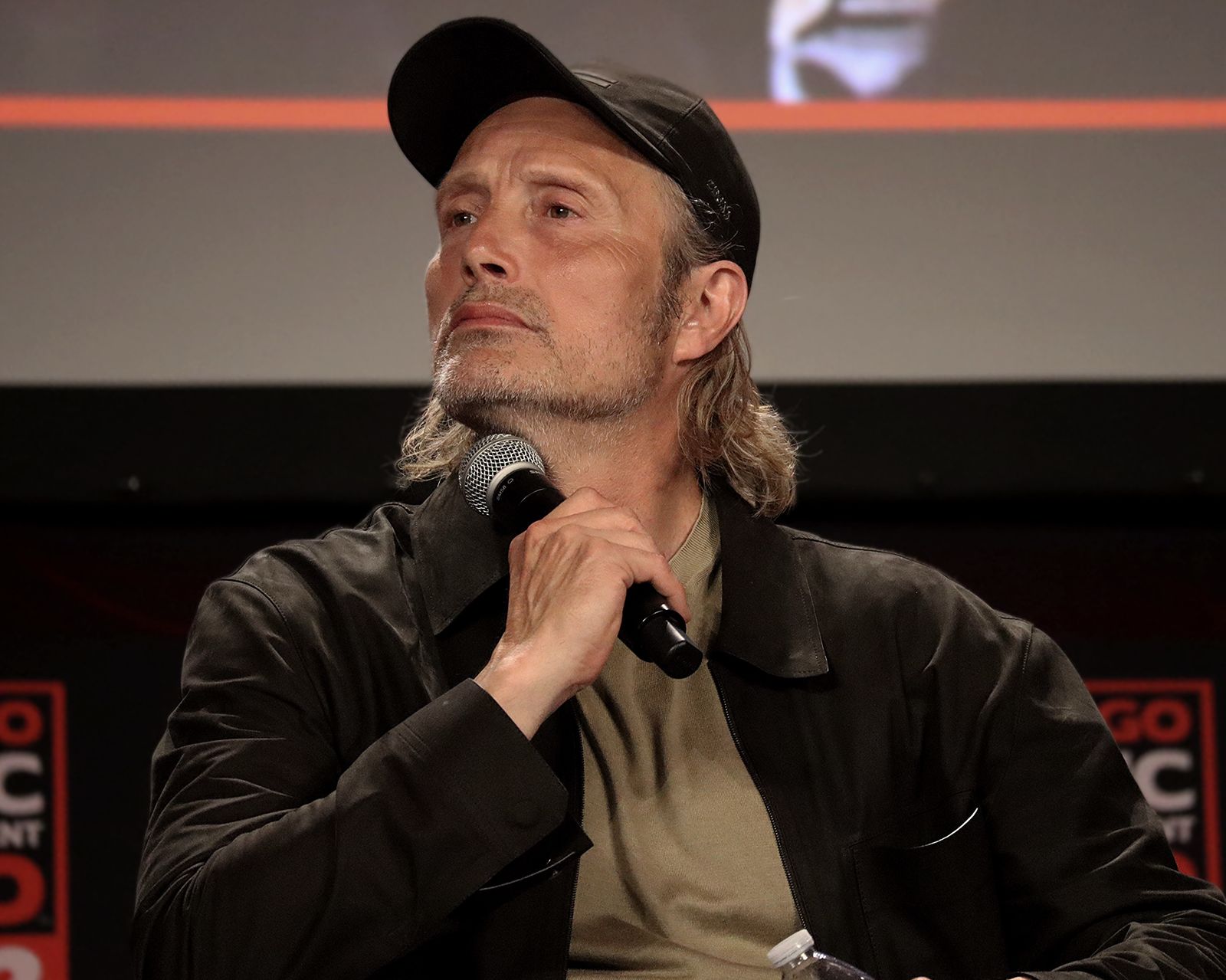 Mads Mikkelsen at a Hannibal reunion panel — one of the great tv shows cancelled too soon