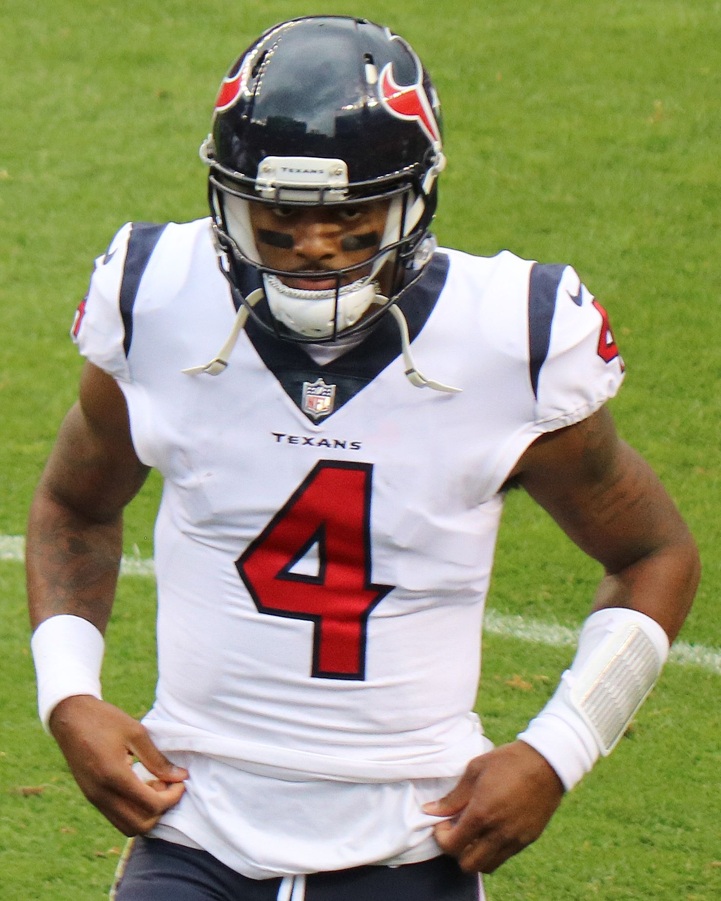Deshaun Watson in a Houston Texans uniform